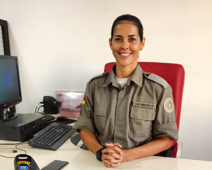 As policiais militares da Patrulha Maria da Penha/Vale do Sinos amanhã no Berlinda News Entrevista