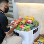 Polícia Civil arrecada mais de 6 toneladas de alimentos não perecíveis durante campanha de vacinação contra a Covid-19