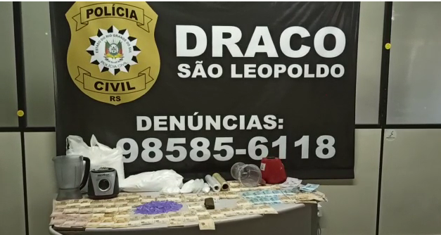Vídeo: Dois laboratórios de drogas desmantelados pela Draco, prejuízo de R$ 1 milhão de facção criminosa do Vale do Sinos