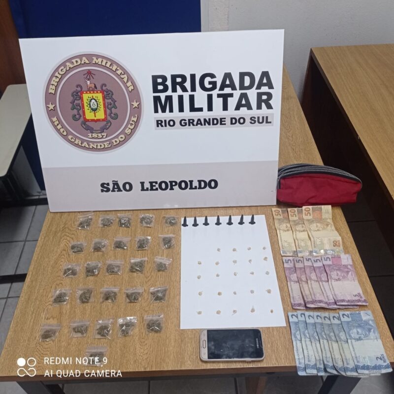 Homem de 41 anos é preso por tráfico de drogas no bairro Santa Marta