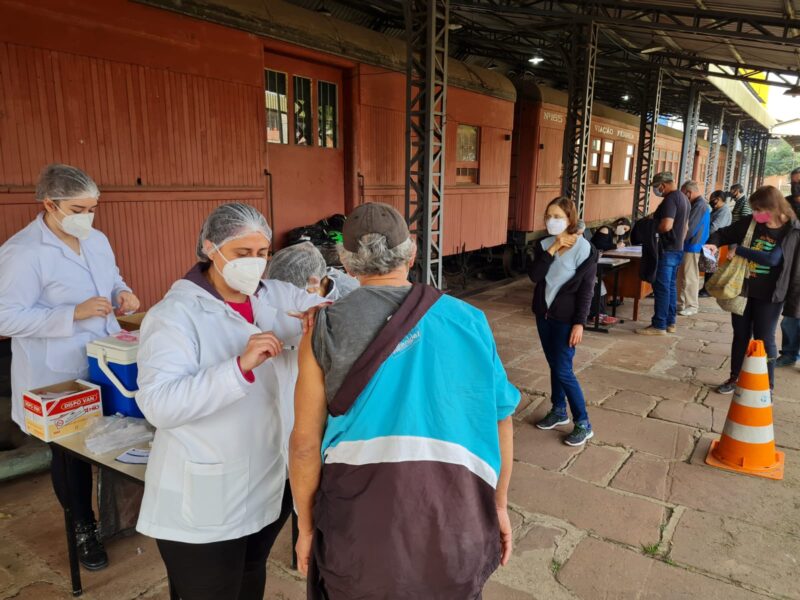 Neste sábado tem vacinação no Museu do Trem em São Leopoldo