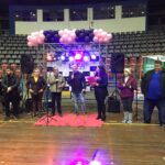 Noite de abertura da Copa Ary Moura de Futsal Feminino no ginásio Celso Morbach