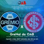 No próximo sábado, dia 9, tem Grenal da OAB/São Leopoldo nas quadras da Azurra no bairro Rio Branco