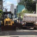 ATENÇÃO MOTORISTA: Semae está consertando vazamento na 1º de março no centro de SL