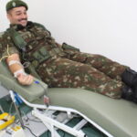 Soldados do 18º Batalhão de Sapucaia doam sangue no Getúlio Vargas e incentivam ato
