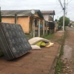 Sábado de limpeza e contabilizar o ciclone de prejuízo que ficou após as chuvas e alagamentos em SL