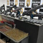 VÍDEO: Polícia apreende armas de guerra, fuzis e metralhadoras, de associação criminosa