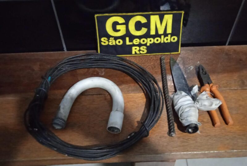 GCM de São Leopoldo prende indivíduo por furto de fios