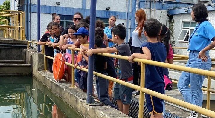 EDUCAÇÃO AMBIENTAL | Alunos da Associação Nossa Senhora Auxiliadora visitam a Estação de Tratamento de Água