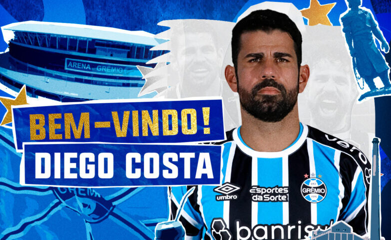 Grêmio fecha acordo com atacante Diego Costa