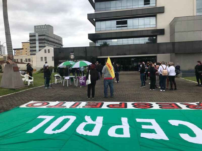 Ceprol faz mobilização em frente a prefeitura a partir das 11h30 desta segunda-feira