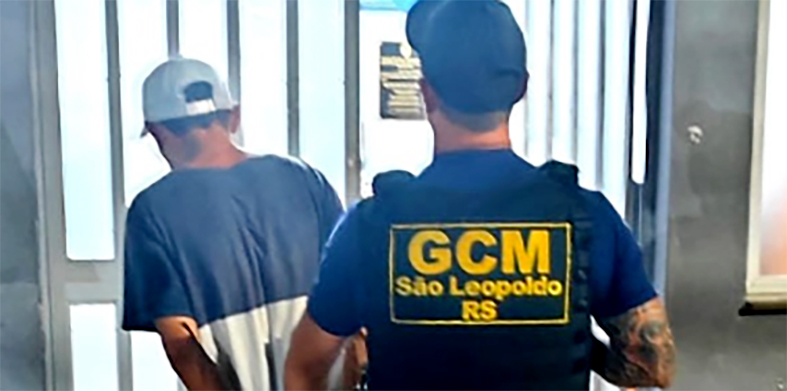GCM de São Leopoldo prende procurado pela Justiça em patrulhamento noturno